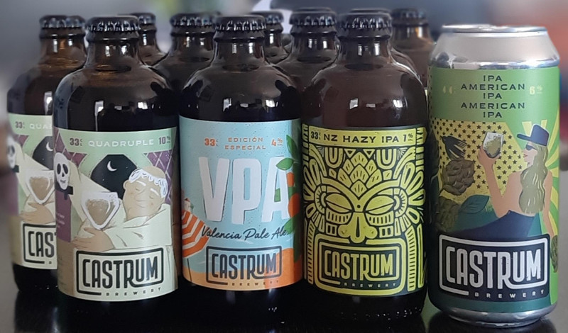 Algunas excelentes cervezas de Castrum Brewery